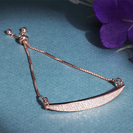 Bracelet with Center Hanging Chain