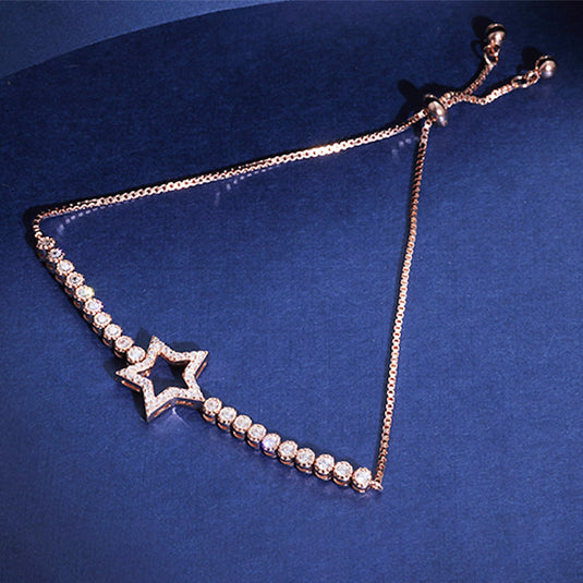 Bracelet with Drop Chain Detail