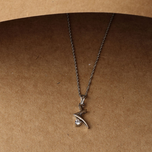 925 Silver Abstract Wrap Pendant