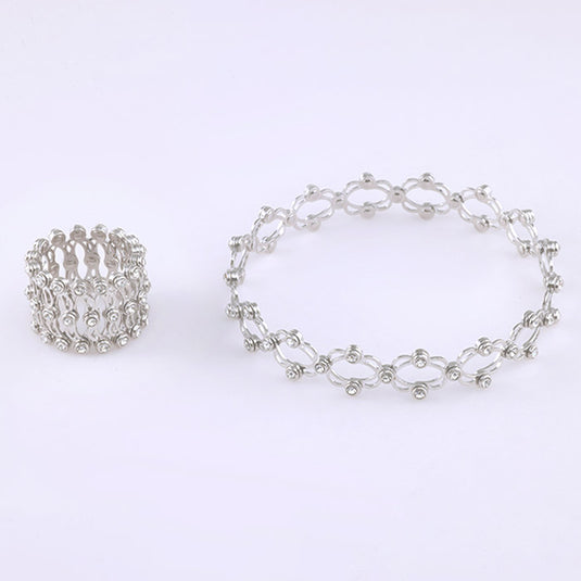 Bracelet with Multi Crystal Drops