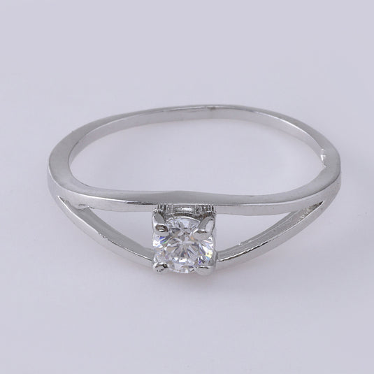 925 Silver Minimal Stone Convex Ring
