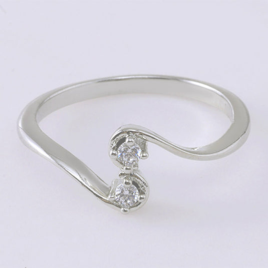 Butterfly Shape Open Silver Ring