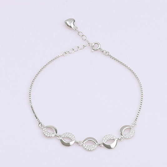 Straight Chain Slim Bead Bracelet