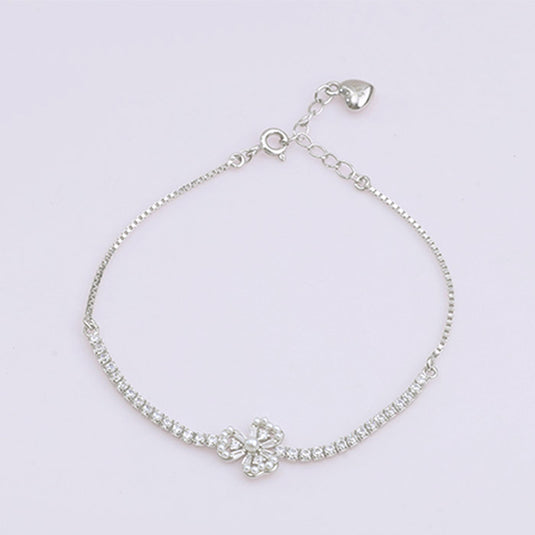 Straight Chain Dual Pattern Bead Bracelet