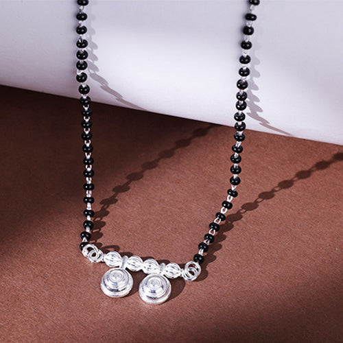 925 Silver Thick Spiral Wati Mangalsutra
