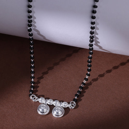 925 Silver Thick Spiral Wati Mangalsutra