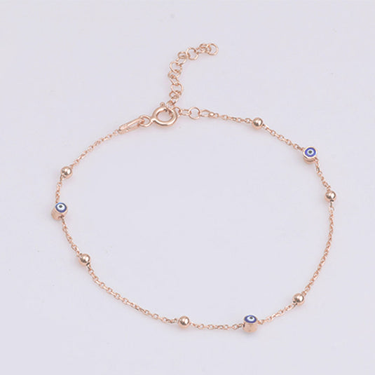 Straight Chain Light Bead Bracelet