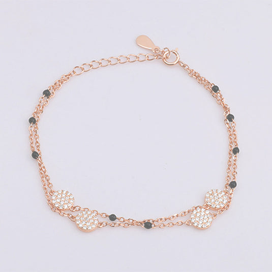 Straight Chain Multi Bead Bracelet