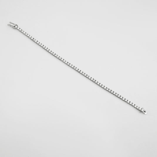 925 Silver Classic Minimal Tennis Bracelet
