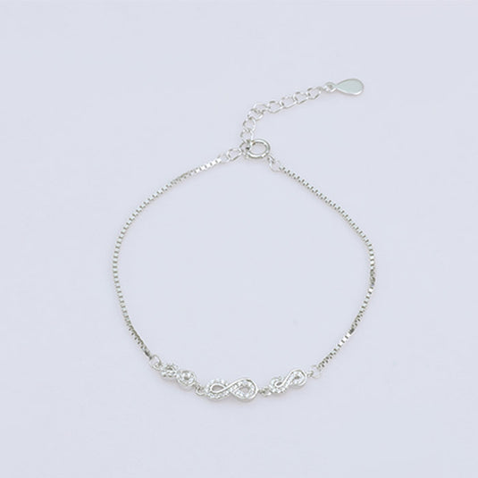 Straight Chain Small Spaced Bead Bracelet