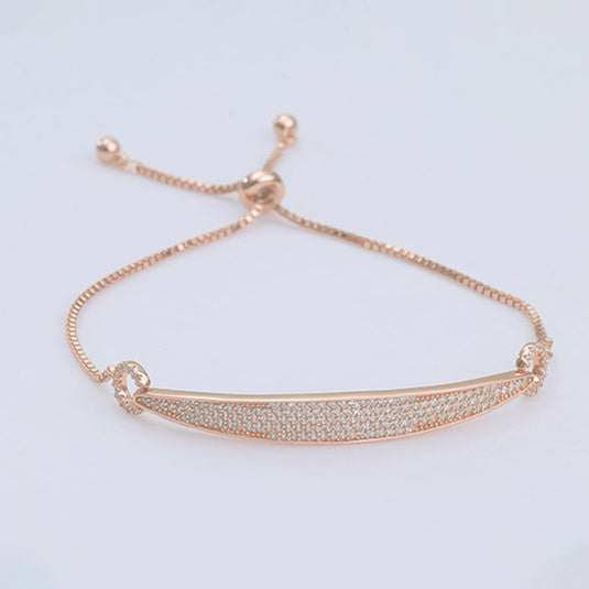 Bracelet with Center Hanging Chain