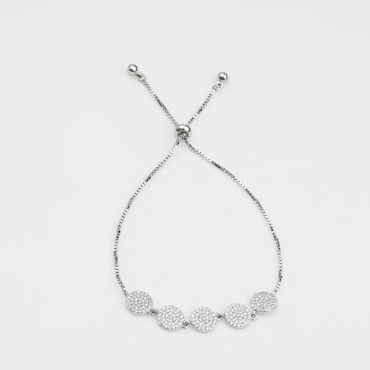 Round Bracelet with Spaced Beads