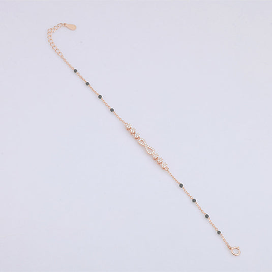 Straight Chain Elegant Bead Bracelet
