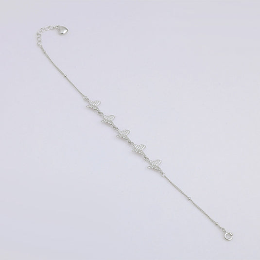 Straight Chain Side Bead Bracelet