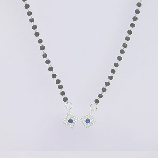 Crystal Drop Mangalsutra Necklace
