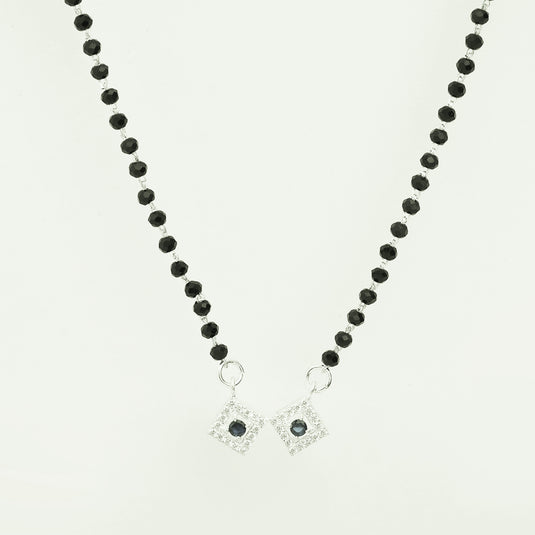 Crystal Drop Mangalsutra Necklace