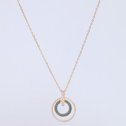 Minimal Oval Pendant Necklace