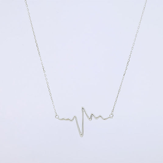 Wave Design Pendant Necklace
