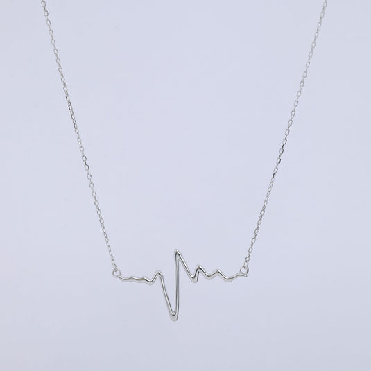 925 Silver Heartbeat Pendant