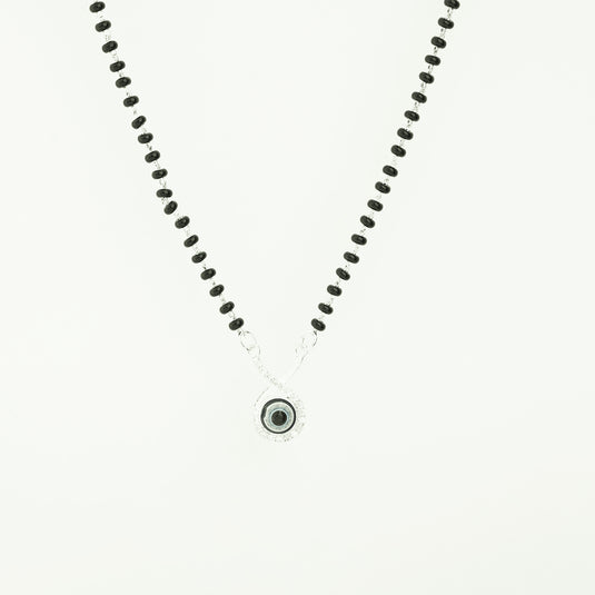 925 Silver Teardrop Evil Eye Mangalsutra