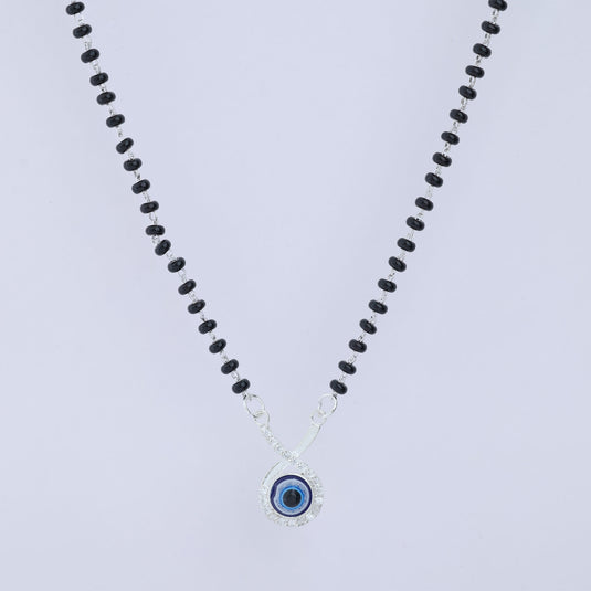 925 Silver Teardrop Evil Eye Mangalsutra
