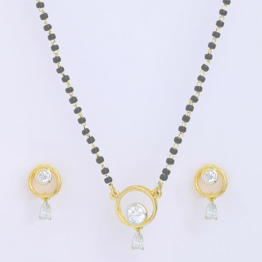 Floral Pendant Mangalsutra Necklace