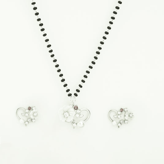 Dual Flower Pendant Mangalsutra