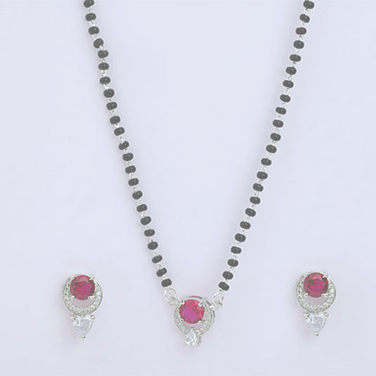 Dual Stone Stud Mangalsutra