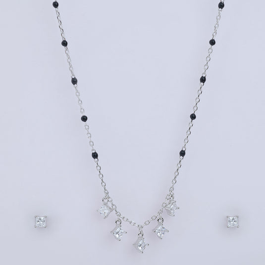925 Silver Five-Stone Dangling Mangulsutra