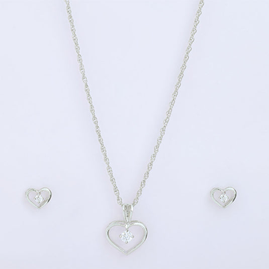 Circular Pendant Necklace Set