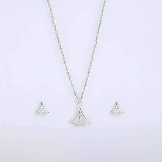 Double Charm Pendant Necklace Set