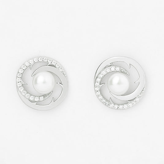 Spiral Design Stud Earrings