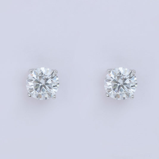 925 Silver Simple Mega Stud Earrings
