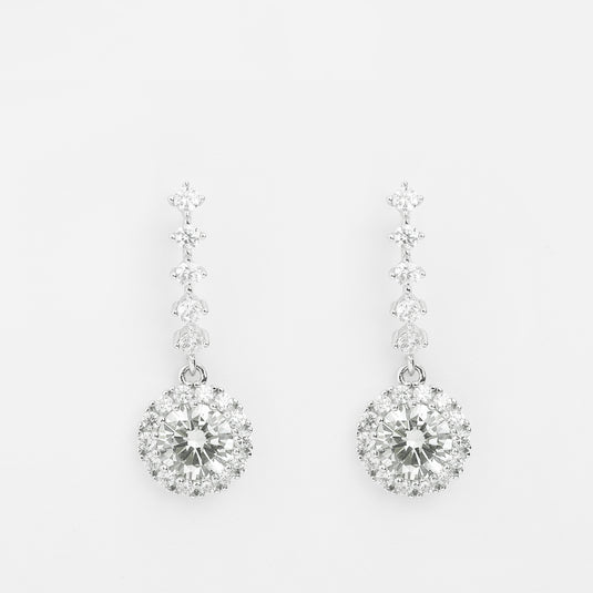Double Pearl Drop Earrings