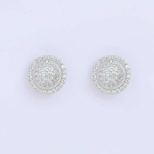 Minimal Round Stud Earrings