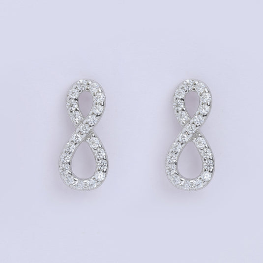 925 Silver Infinity Earrings