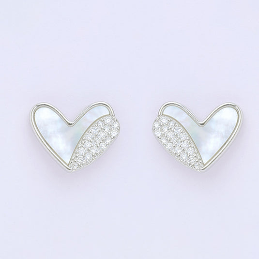Heart Shape Stud Earrings