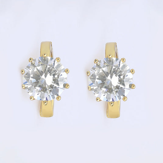 Solitaire Stud Earrings