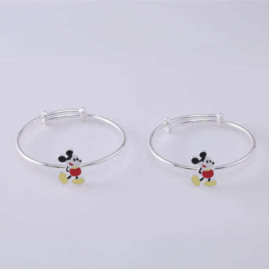 925 Silver Enamel Mickey Mouse Baby Kada