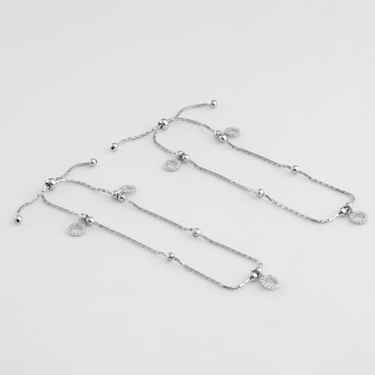 Fine Silver Chain Anklet